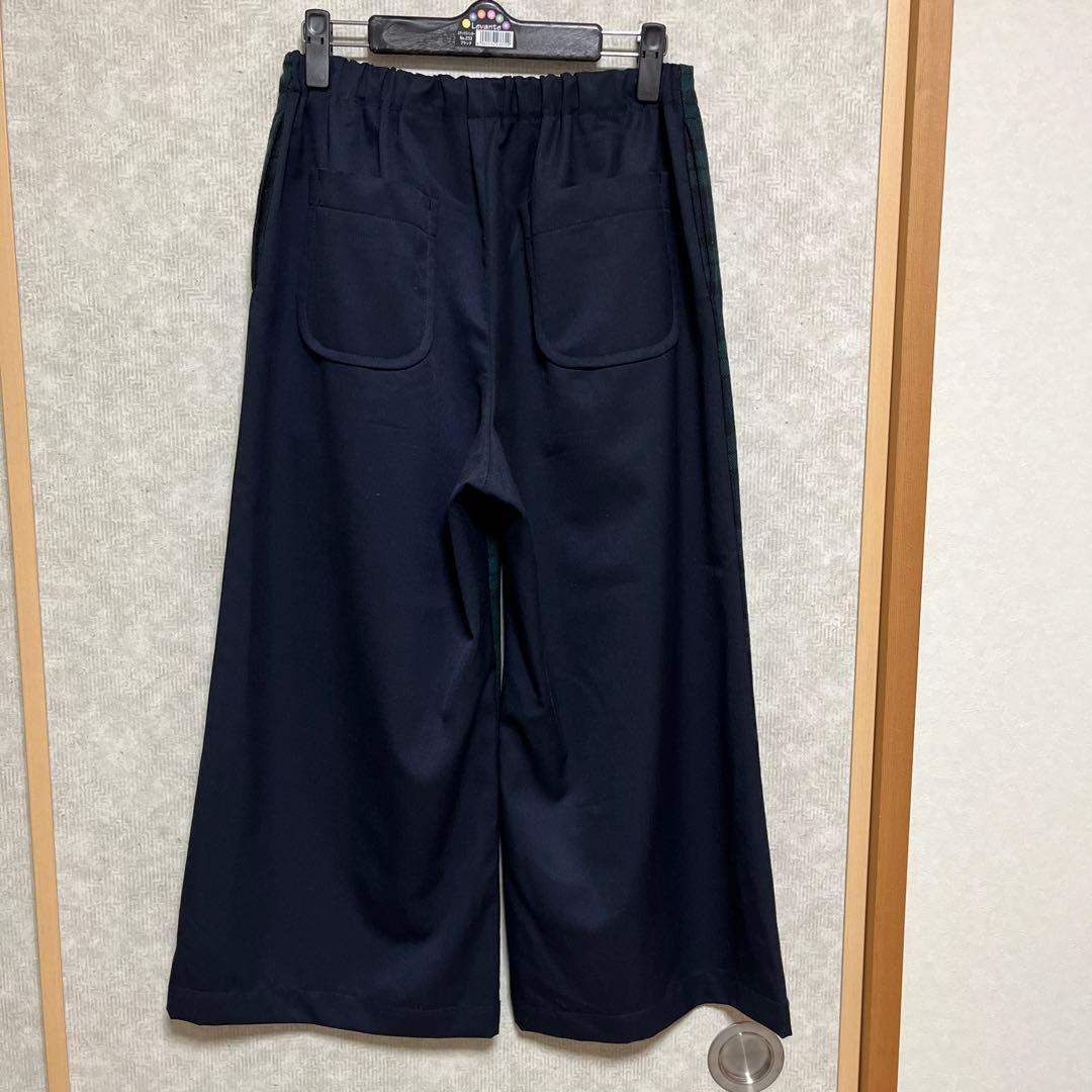 トリココムデギャルソンブラックウォッチパンツ