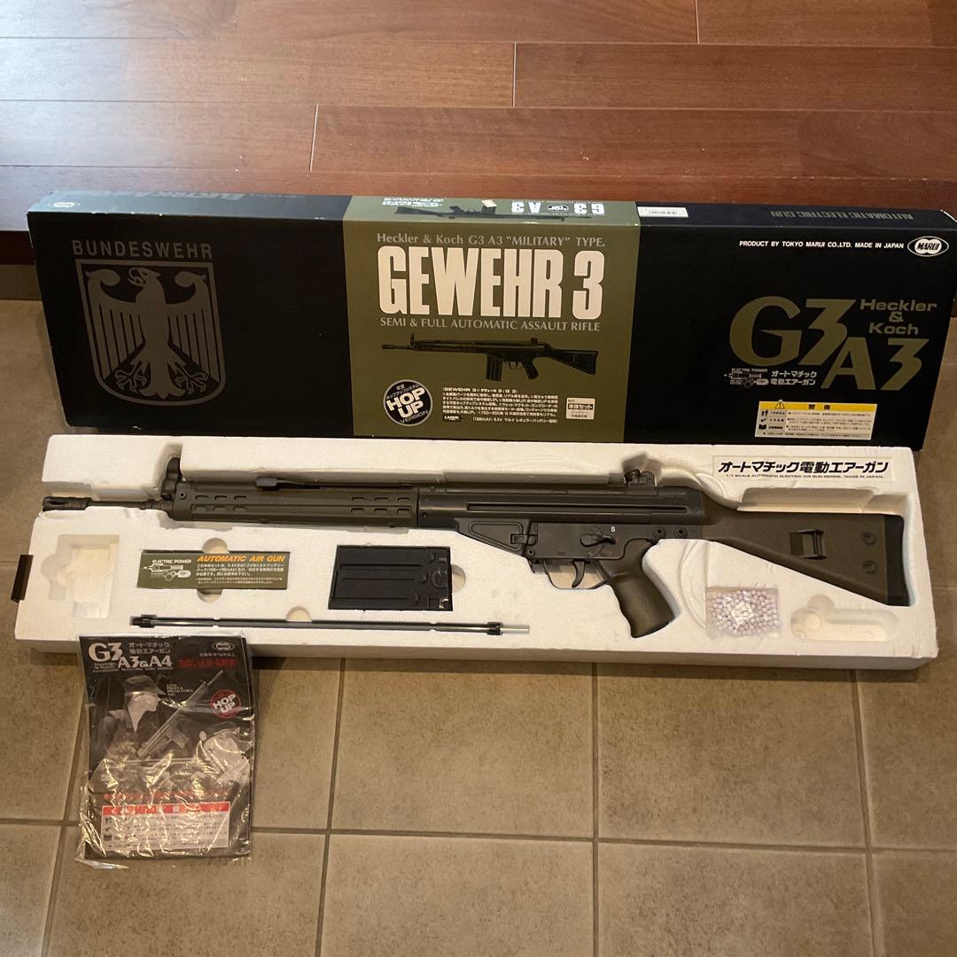 美品90m/s東京マルイ純正電動ガン新型M4A1RIS本体＋マガジン良品