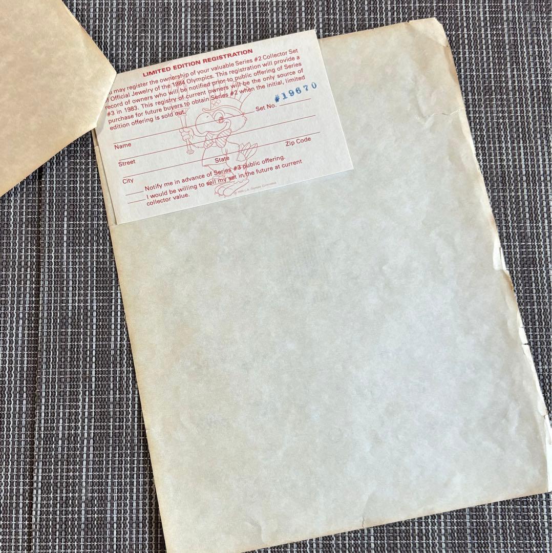 1984ロス五輪マスコット額入りピンバッチ