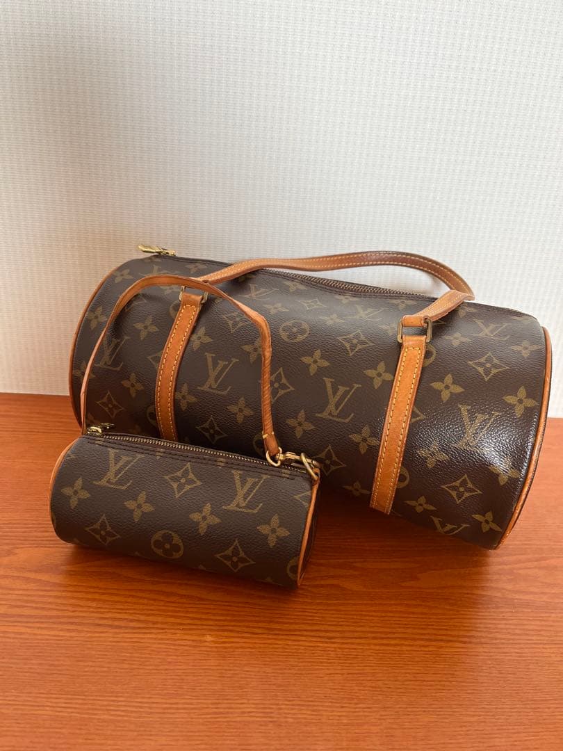 ルイヴィトン パピヨン30相当 ハンドバッグ ポーチ付