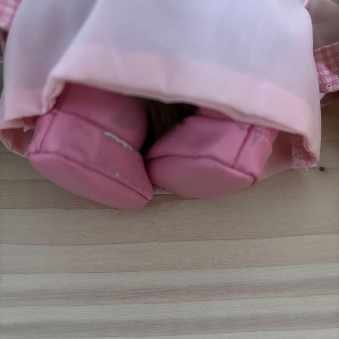 希少　雨の日のカッパを着たモンチッチ３点セット