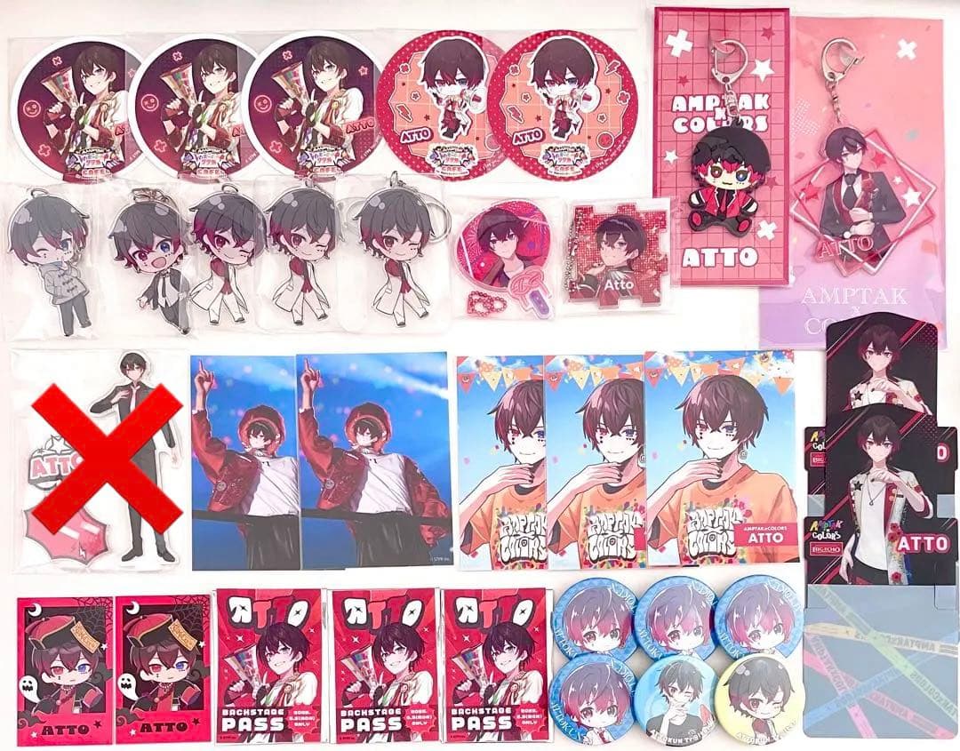 AMPTAK×COLORS あっとくん まとめ売り アンプタック あっとくん あっと Red