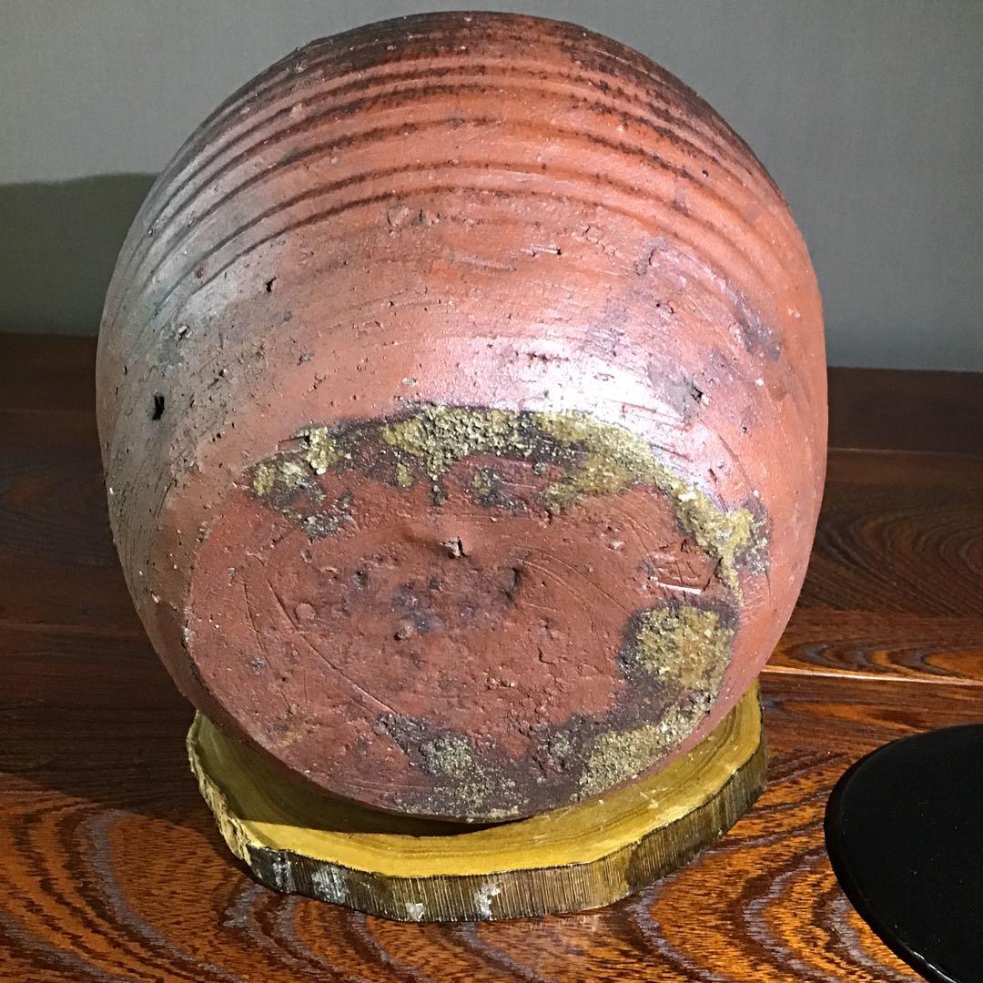 備前焼　水差　釜名有