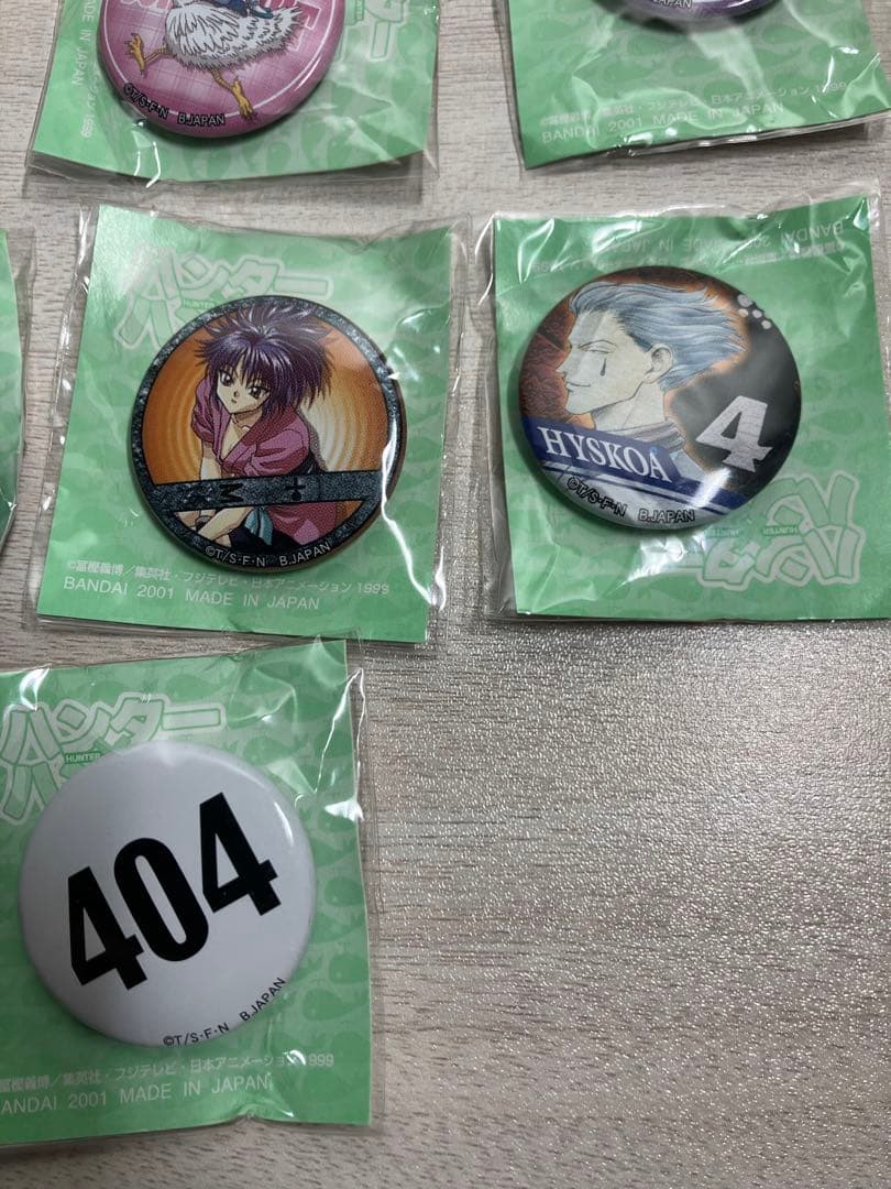 HUNTER×HUNTER ティンバッチ旧アニメ初代クラピカ等缶バッジ