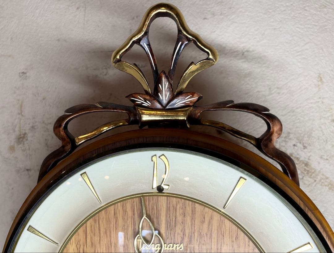 ユンハンス　ミニ！　柱時計　古時計　振り子　ゼンマイ　ボンボン　レトロ　精工舎