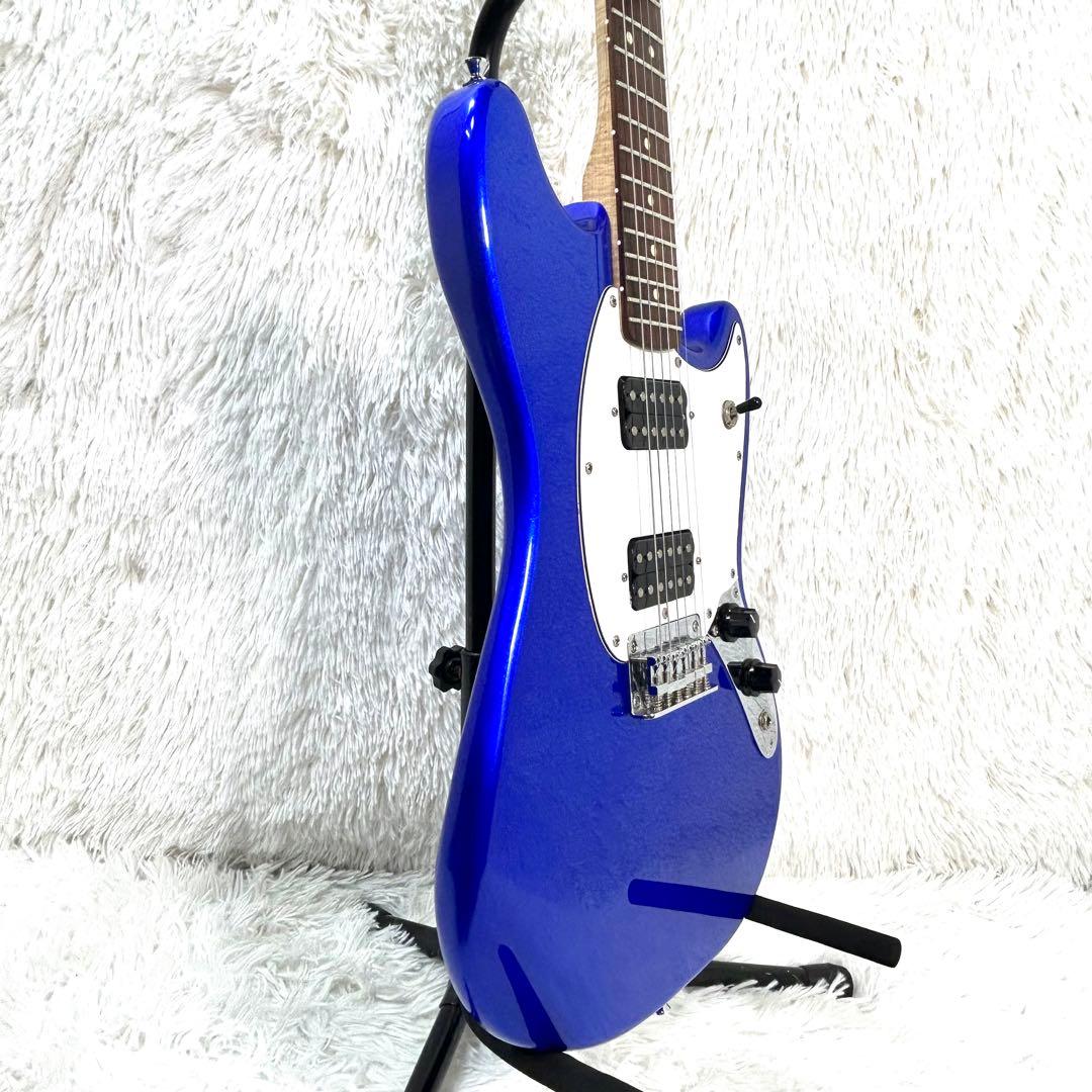 美品激虎ネック】Squier Fender Mustang メタリックブルー