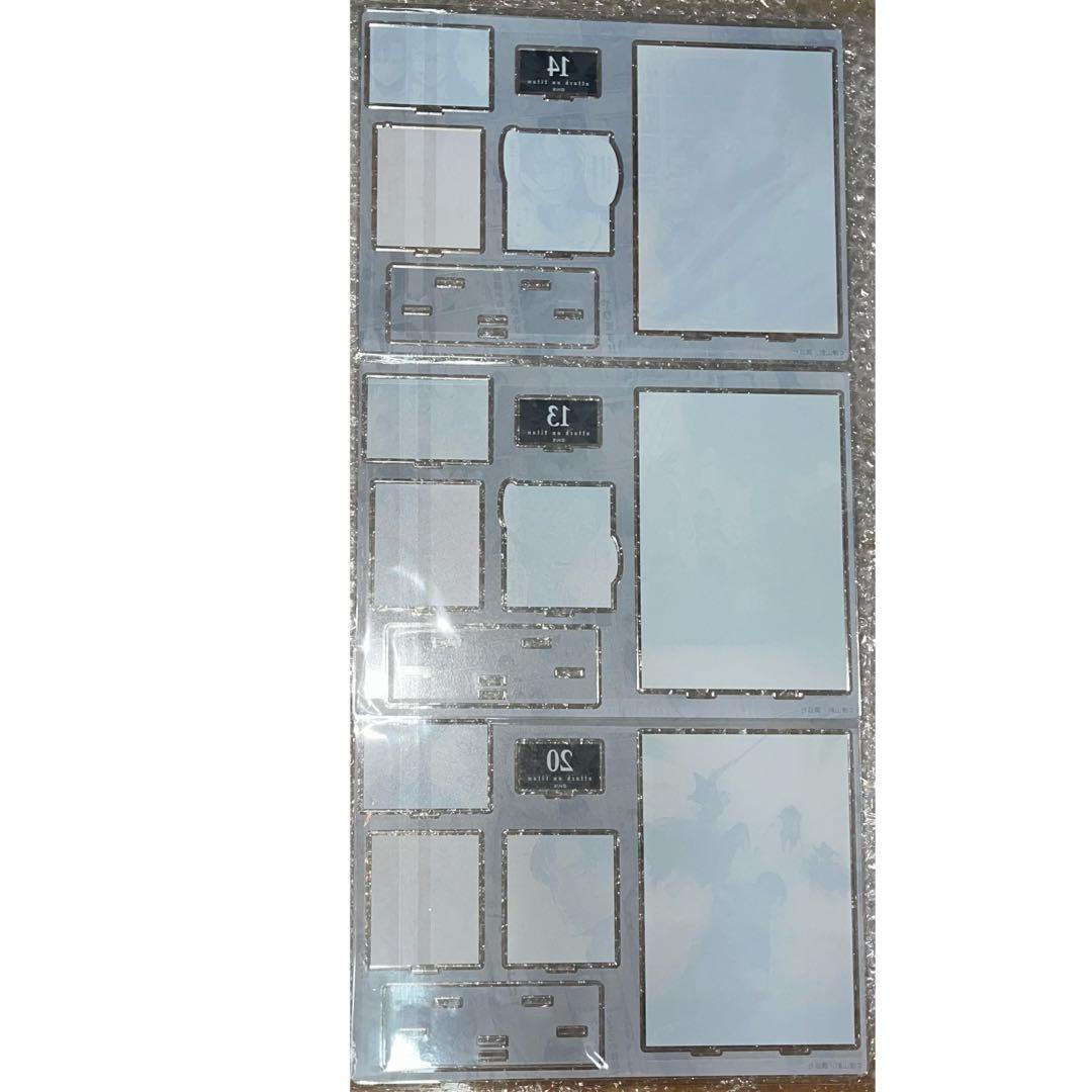 進撃の巨人 ジオラマアクリルスタンド Anique 第13巻 第14巻 第20巻