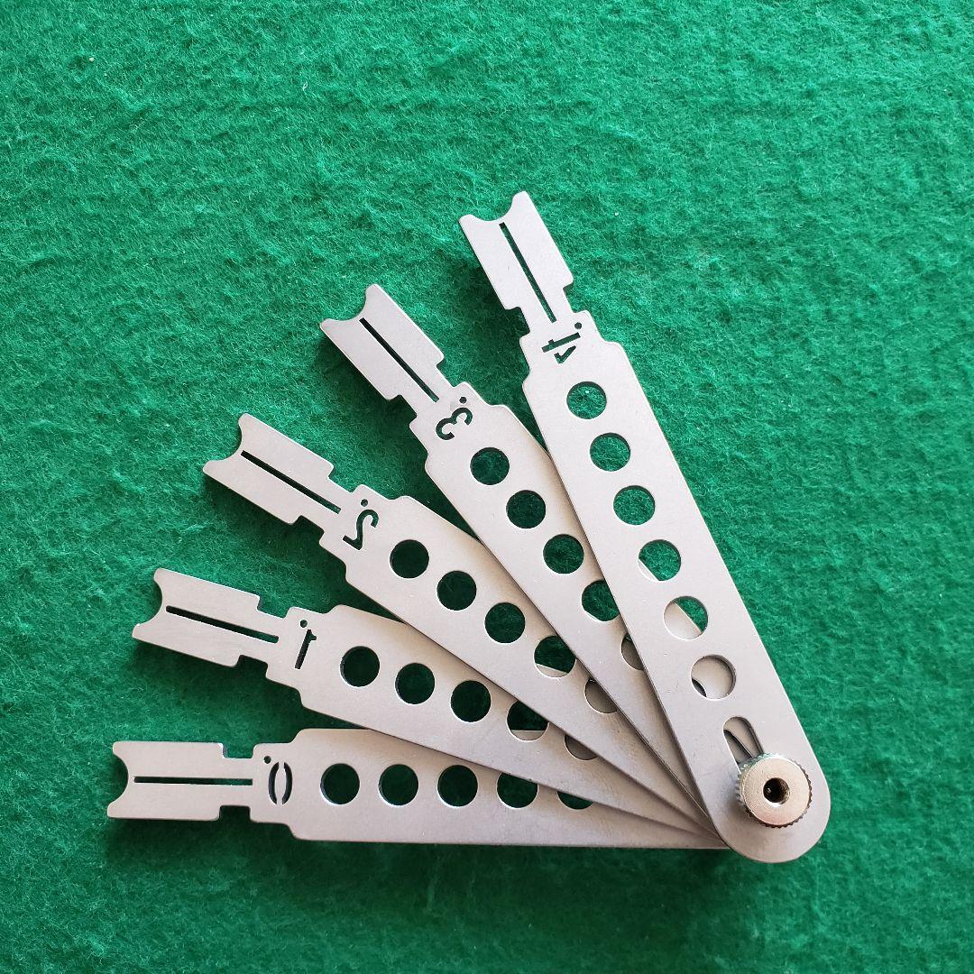 ☆パチンコ 釘角度ゲージ(0°～4°) 釘調整/釘メンテナンス/釘師/工具