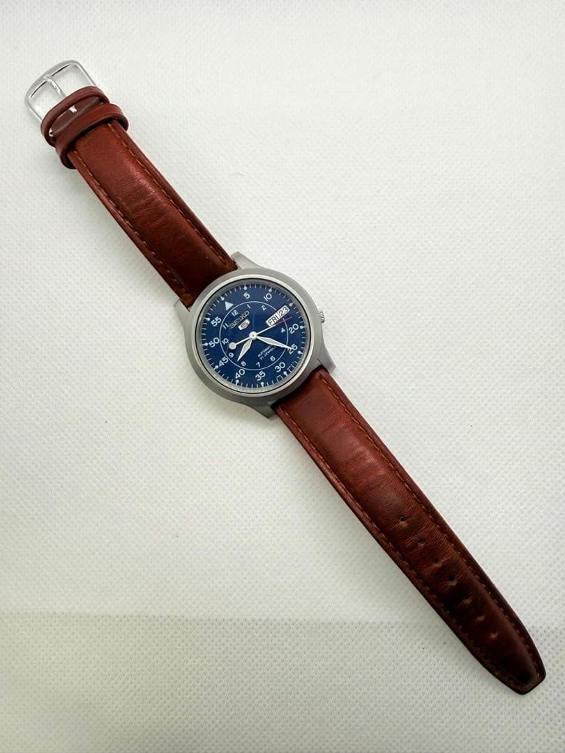 SEIKO 5 SNK807｜7S26 自動巻｜21石｜ブルーダイヤル｜稼働品