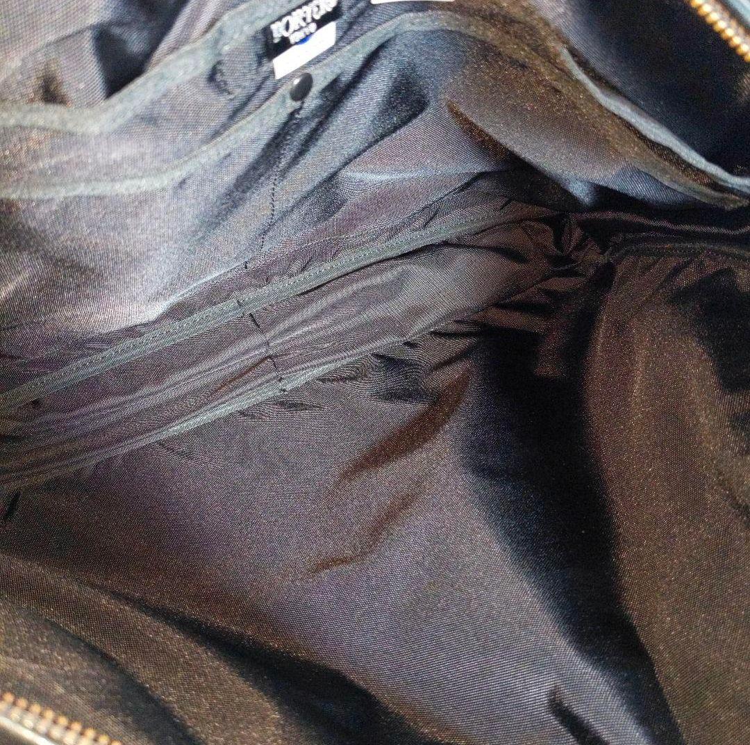 cc2 2way PORTER ビジネスバッグ ショルダーバッグ 黒 牛革