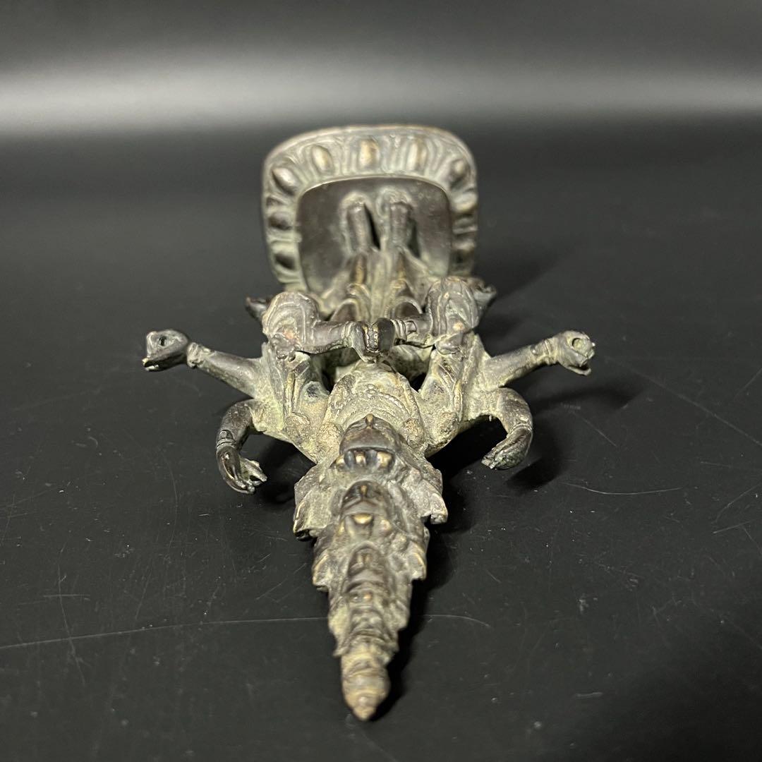 江戸後期 十一面観音菩薩像 古銅 多臂 仏像 高さ19cm◎仏教美術◎古