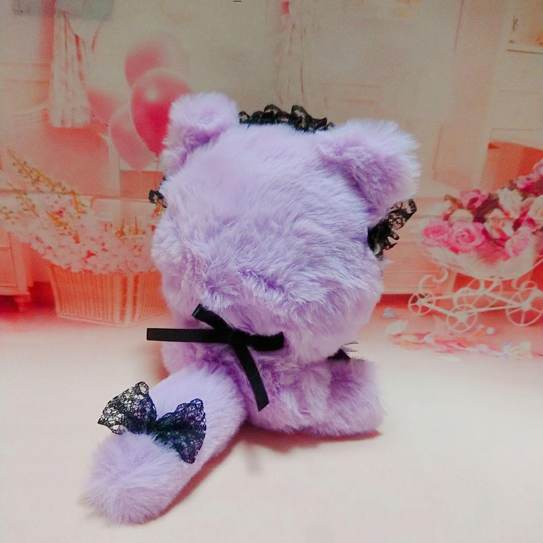 ぬい服 着ぐるみ にじぱぺっと 10cm 11cm おすわり 垂れ耳 紫 ぬい服