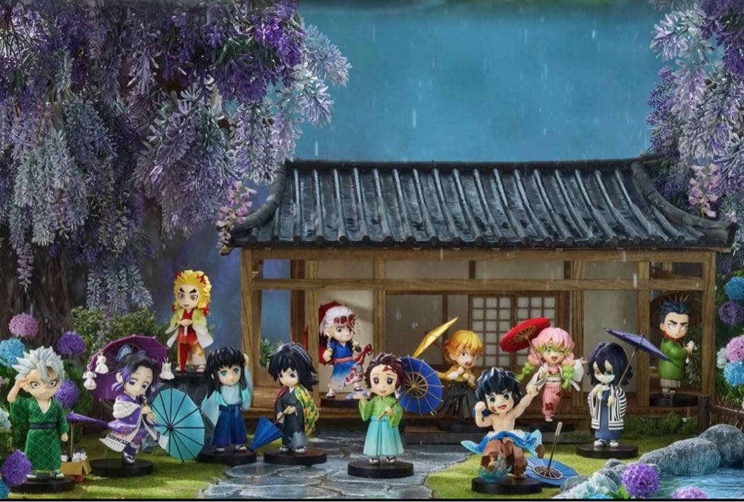 鬼滅の刃 フィギュア Bセット6個入 海外限定 梅雨シリーズ