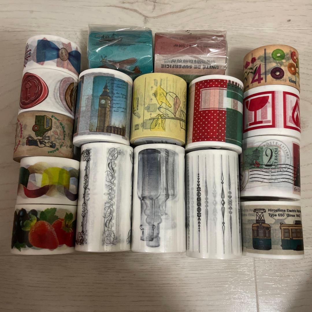 mt lab. 限定カラセレ マスキングテープ ストライプ×ボーダー 25本