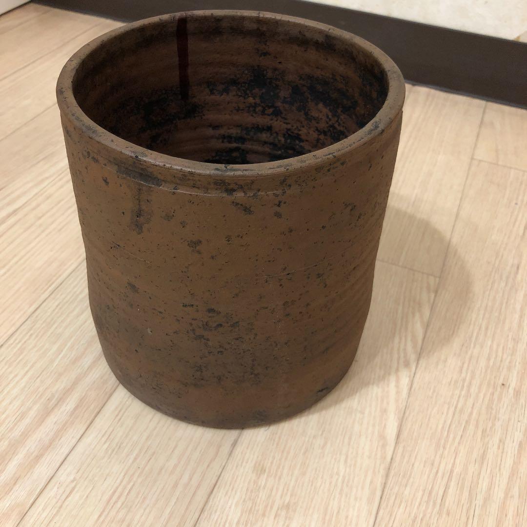 古備前　備前焼 南窯組 大響平治　茶道水指　壺