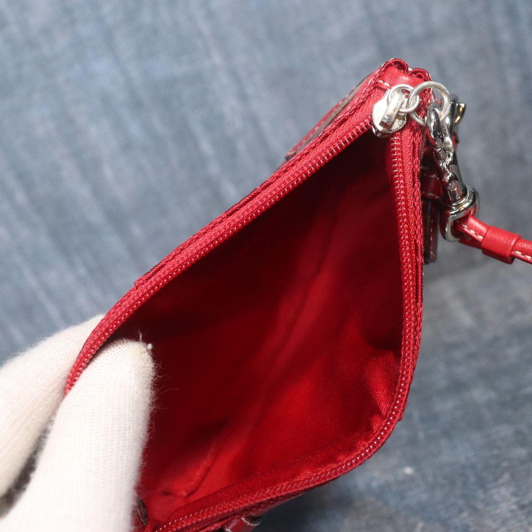 バッグ Coach SOHO Accessory Pouch Hand Bag Red