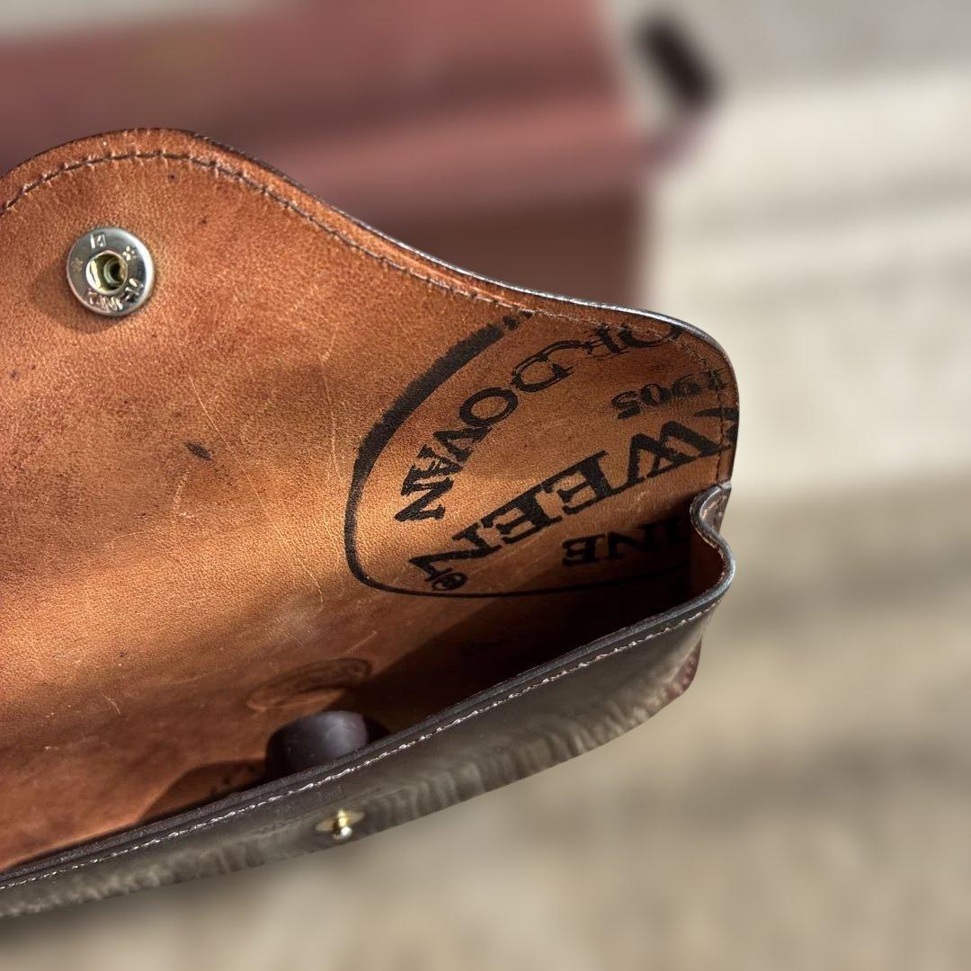 ホワイトハウスコックス　メガネケース　コードバン