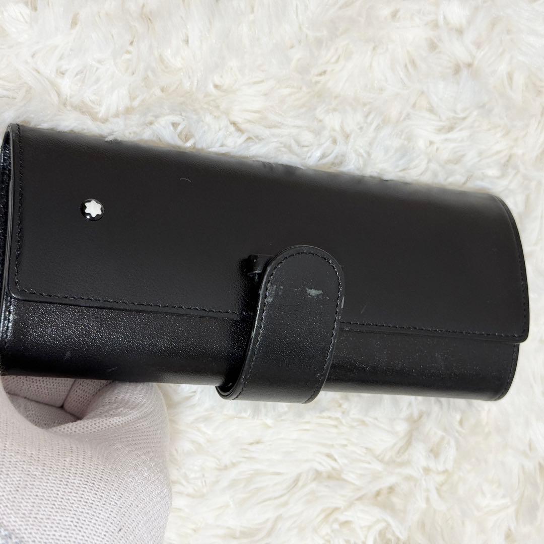 希少 モンブラン マイスターシュティック ペンケース ブラック レザー