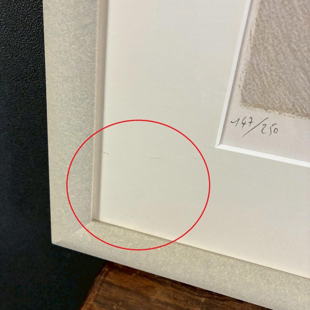 ピエール・ボンコンパン「小さなアネモネ」リトグラフ 直筆サイン入