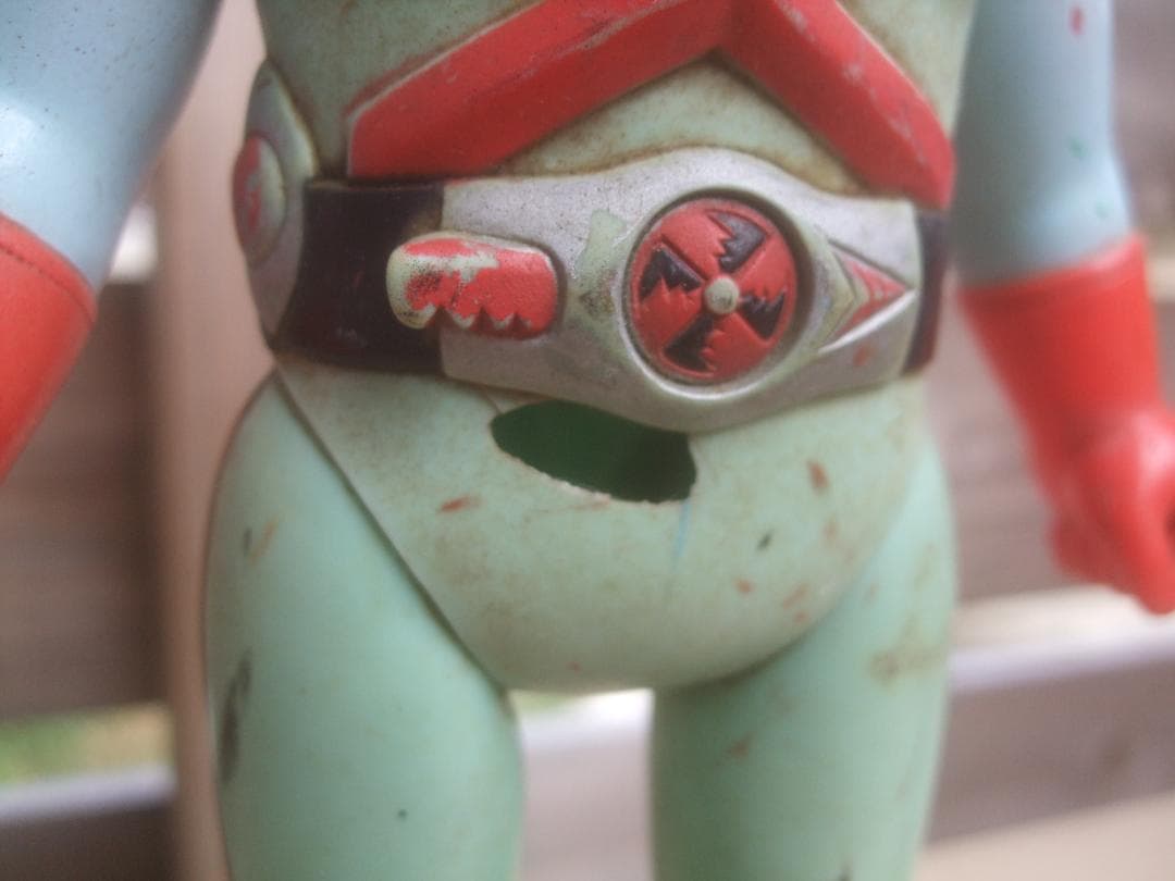 当時物☆ポピー 仮面ライダーX ソフビ ・マスク欠品・割れあり