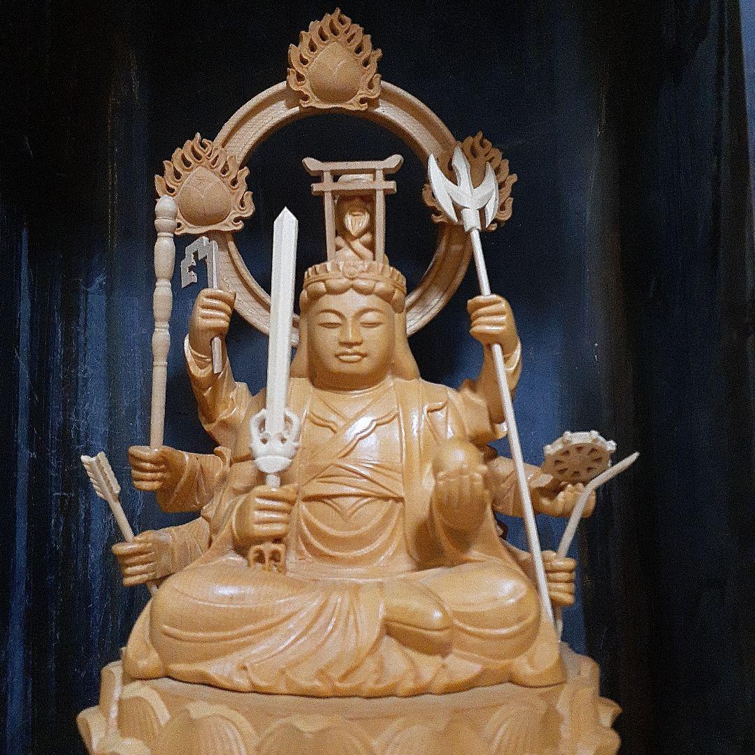 八臂弁財天 仏像 厨子