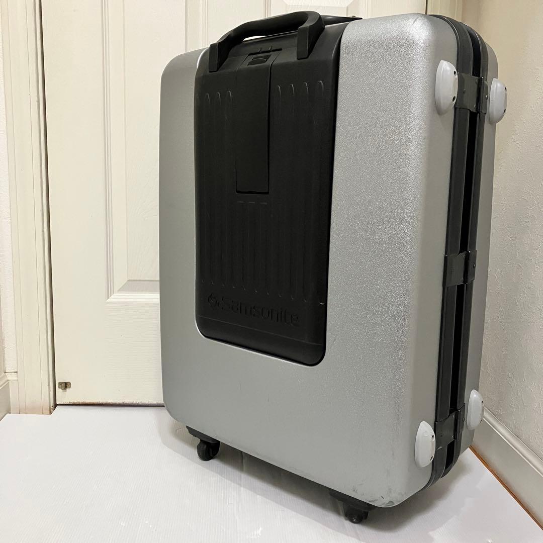 良品 サムソナイト ピギーバック スーツケース 105L シルバー 出張 旅行