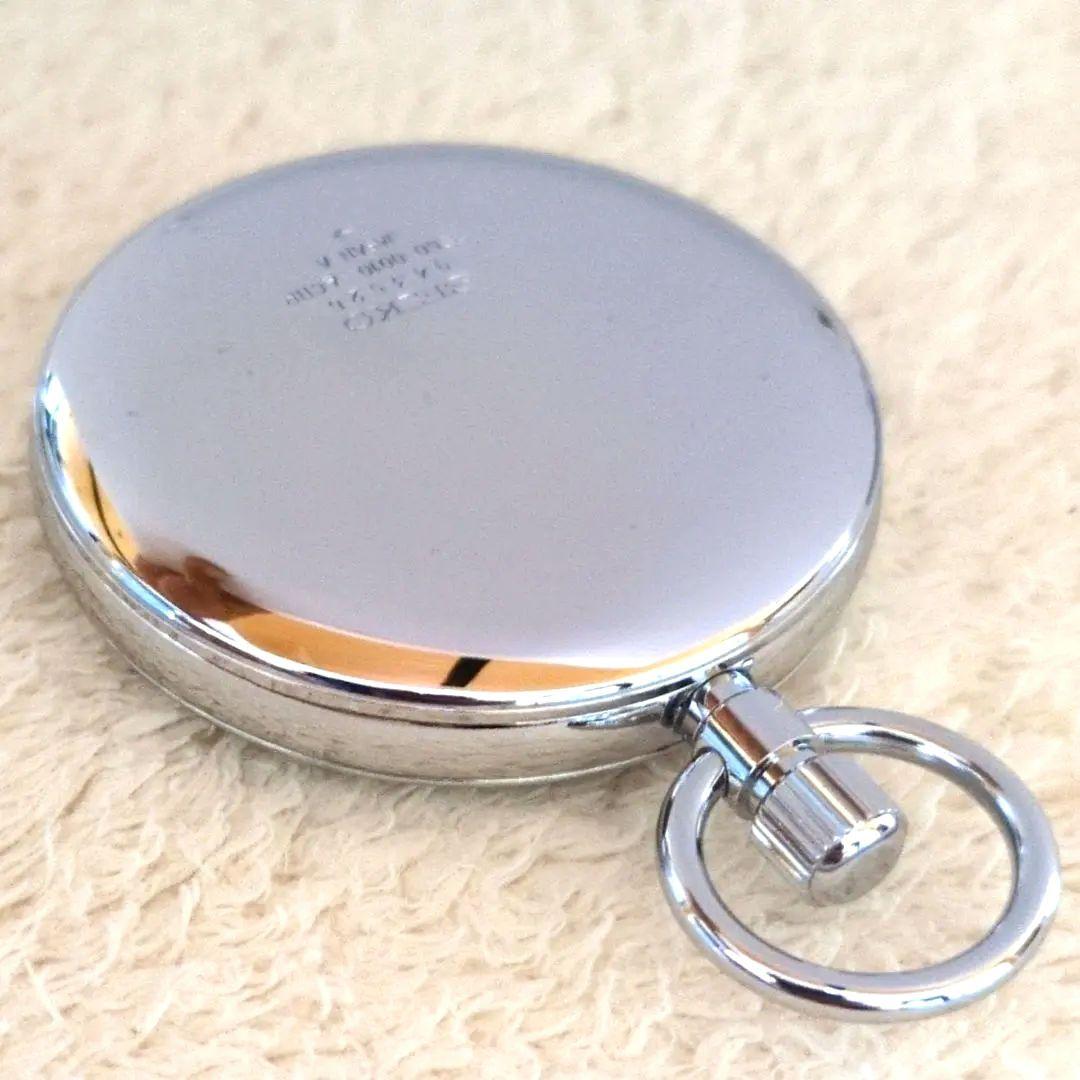 鉄道時計 SEIKO鉄道懐中時計クォーツ(稼動美品)　※今だけ未使用紐付き