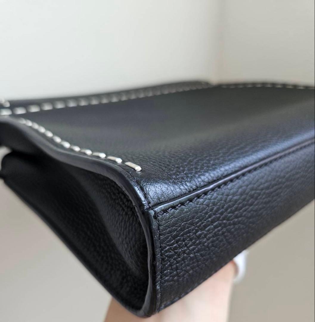 【美品】FENDI セレリア ピーカブー フィットミニ レザー2WAYブラック