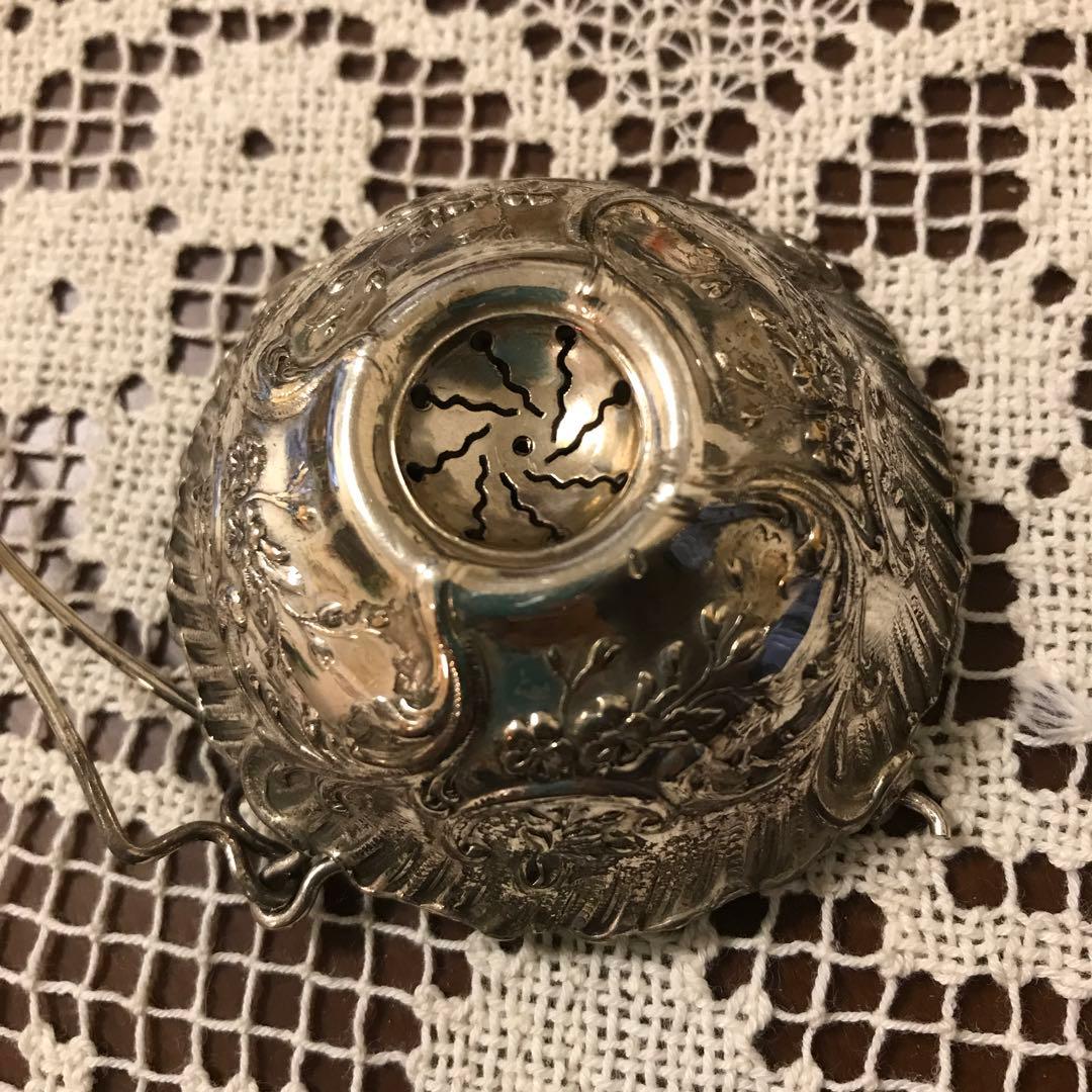 フランスアンティーク ティーストレーナー 純銀 お値下げです❣️