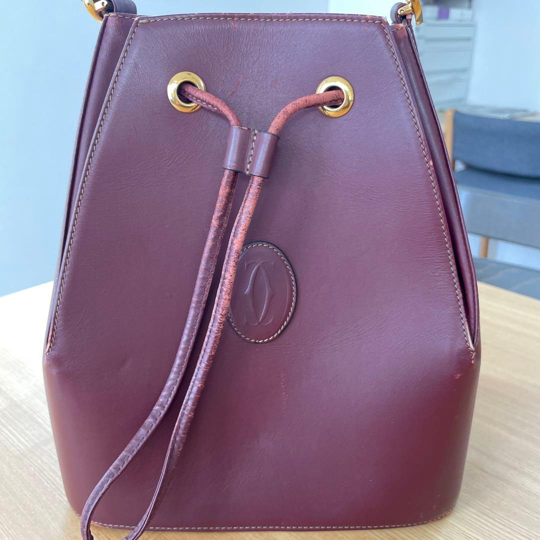 カルティエ　レザー バケツ型