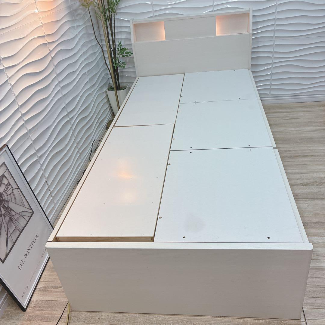 ◇大阪府 神戸市 配達料無料！◇ニトリ◇アザン◇収納付ベッドフレーム◇シングル◇