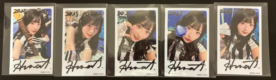 BLUE TRIP #16 チェキ風フォトカード 青木陽菜 直筆サイン 1セット 青木陽