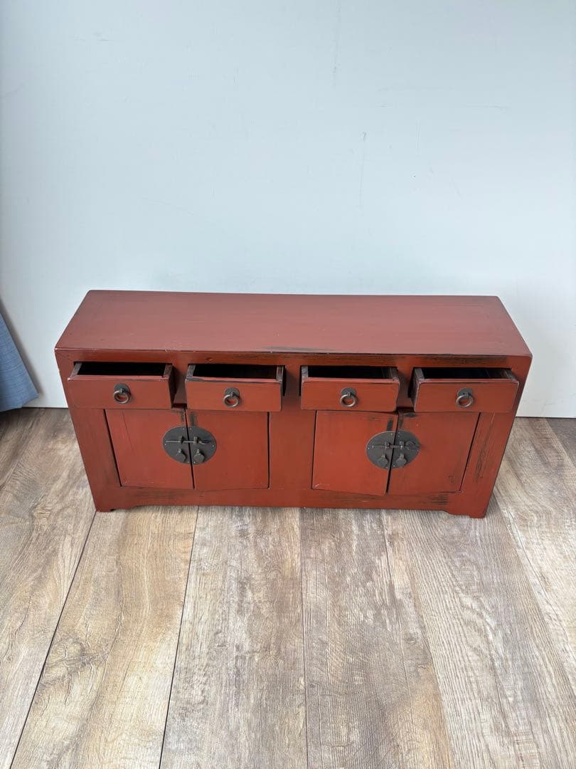朱塗り 引き出し 収納 中国 小さな収納