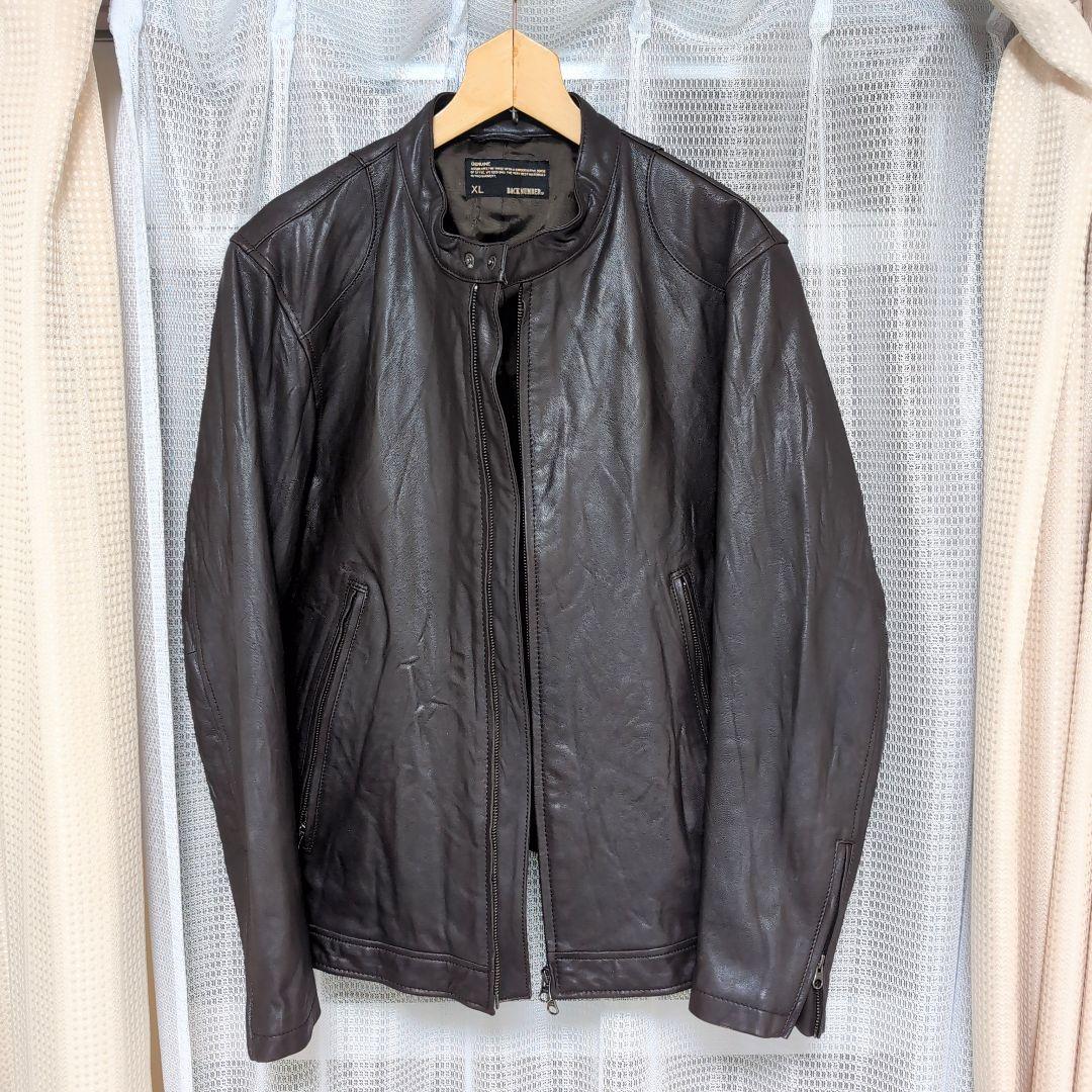 バックナンバー BACKNUMBER 本革レザーライダースジャケット - メルカリ