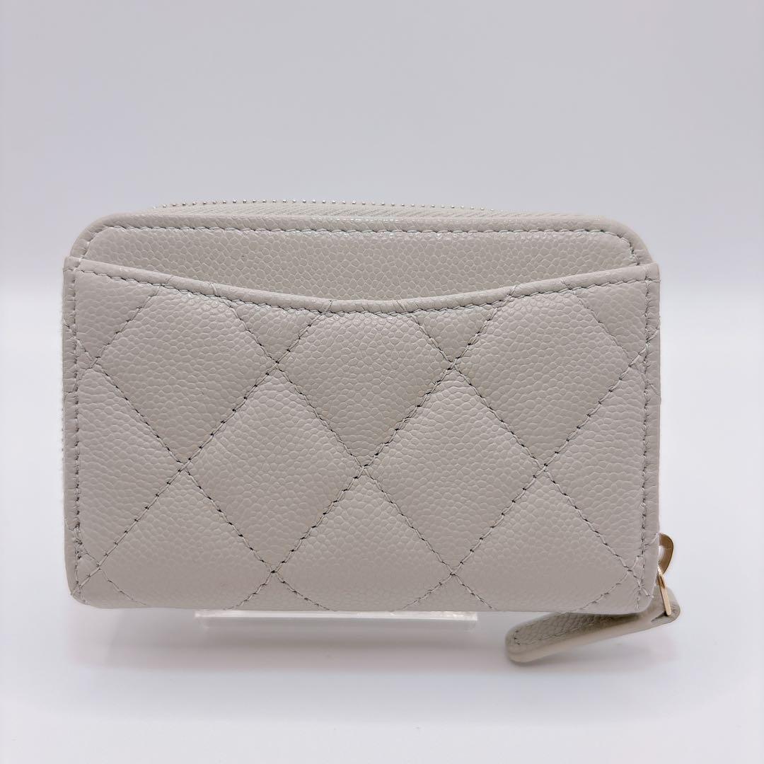 レア色！ ほぼ未使用 シャネル マトラッセ ココマーク ジップパース