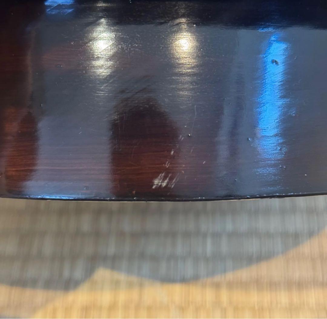 会津盆 3客 直径34.7cm 丸盆 高足膳 古民芸 煎茶盆 花台