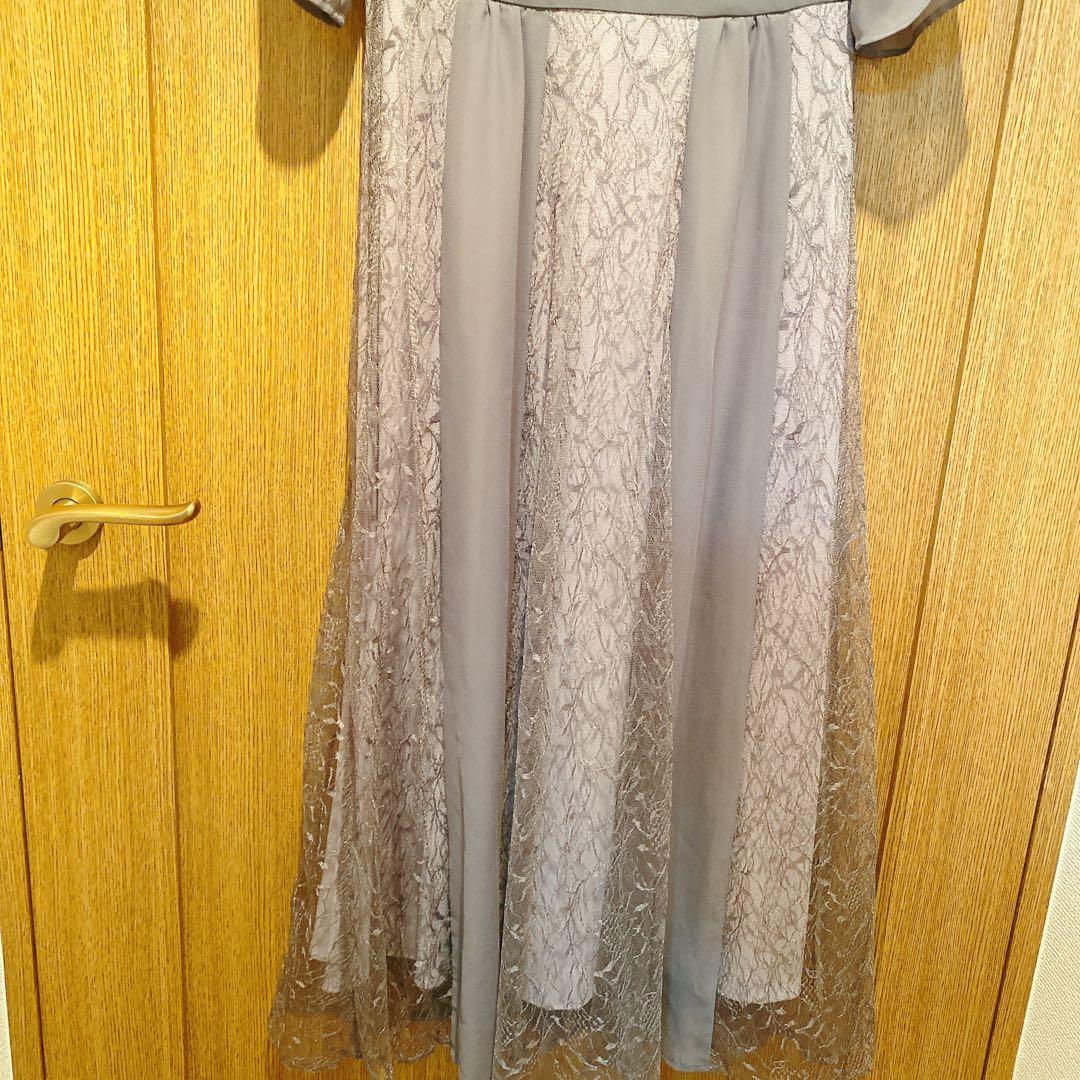 【匿名発送】VANESSA HEART＊パフスリーブミモレ丈ワンピース