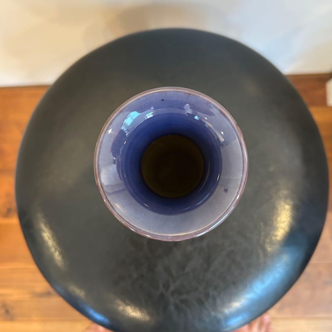 【訳あり 】三代 徳田八十吉 花瓶 共箱 付