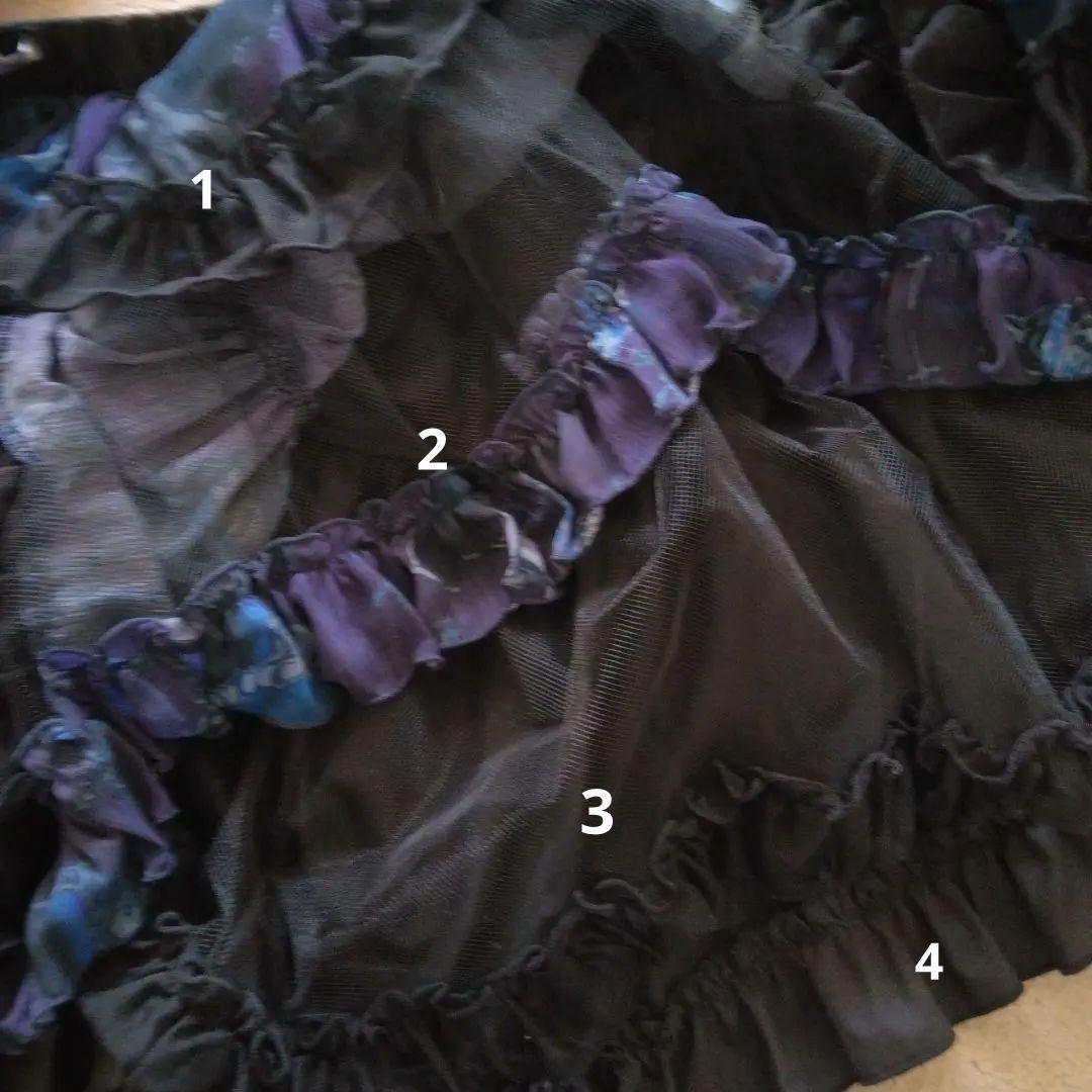 h.NAOTO blue rose パニエ スカート