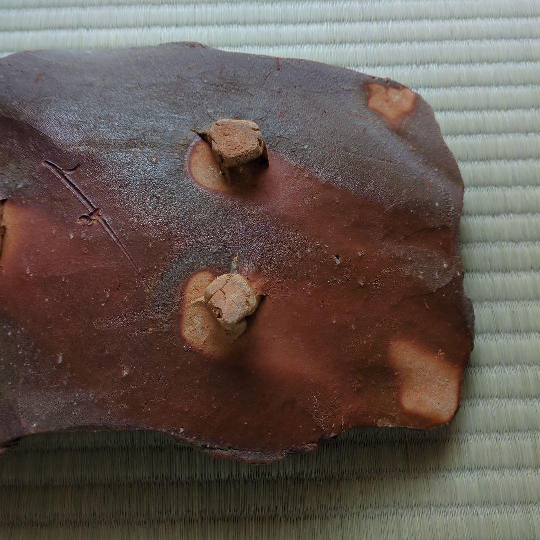 A 282 備前　　　作家物・角大皿　　（新品未使用品）