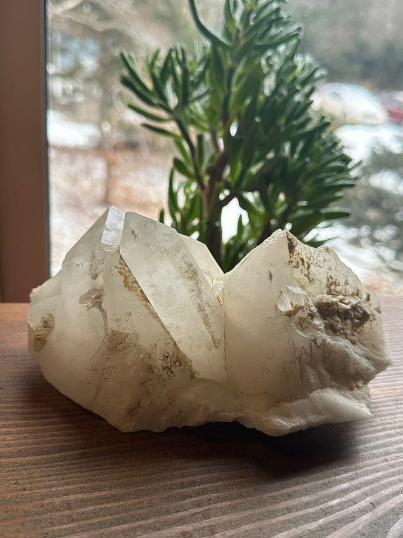 水晶クラスター】1.2キロの迫力のクリスタル！浄化 魔除け 御守り