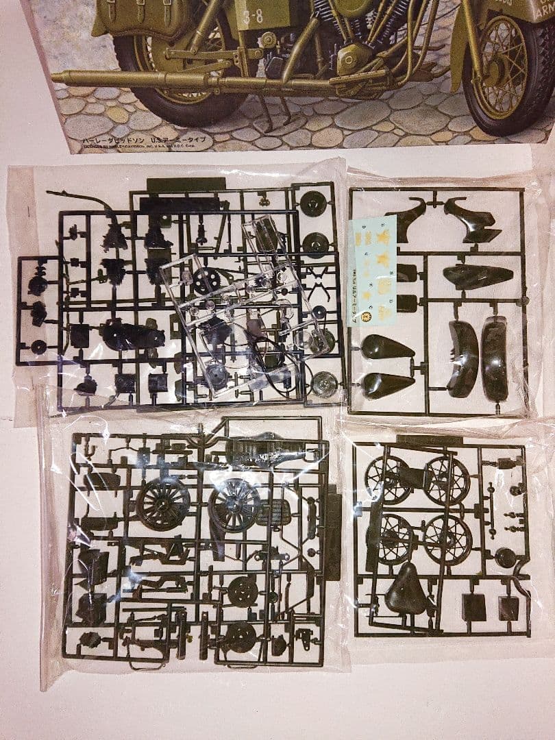 1/12 プラモデル ハーレーダビッドソン USアーミー軍用バイク