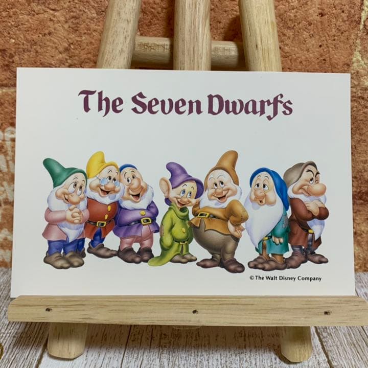 ディズニー 7人のこびと ポストカード1枚 七人の小人 白雪姫 - メルカリ
