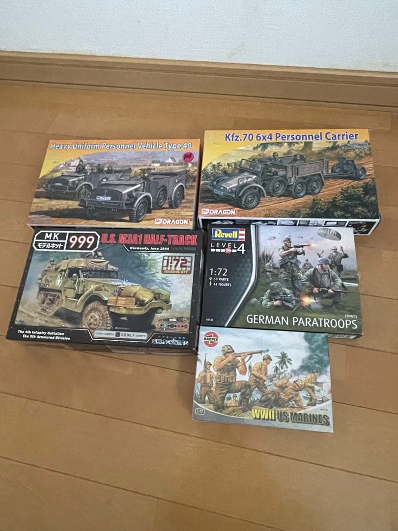 プラモデル1/72スケール ミリタリーモデルキットセット　15箱