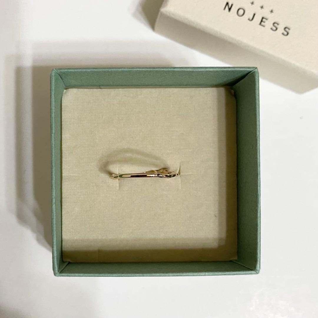 NOJESS K10 オパール ラブラドライト ダイヤ 0.13ct リング