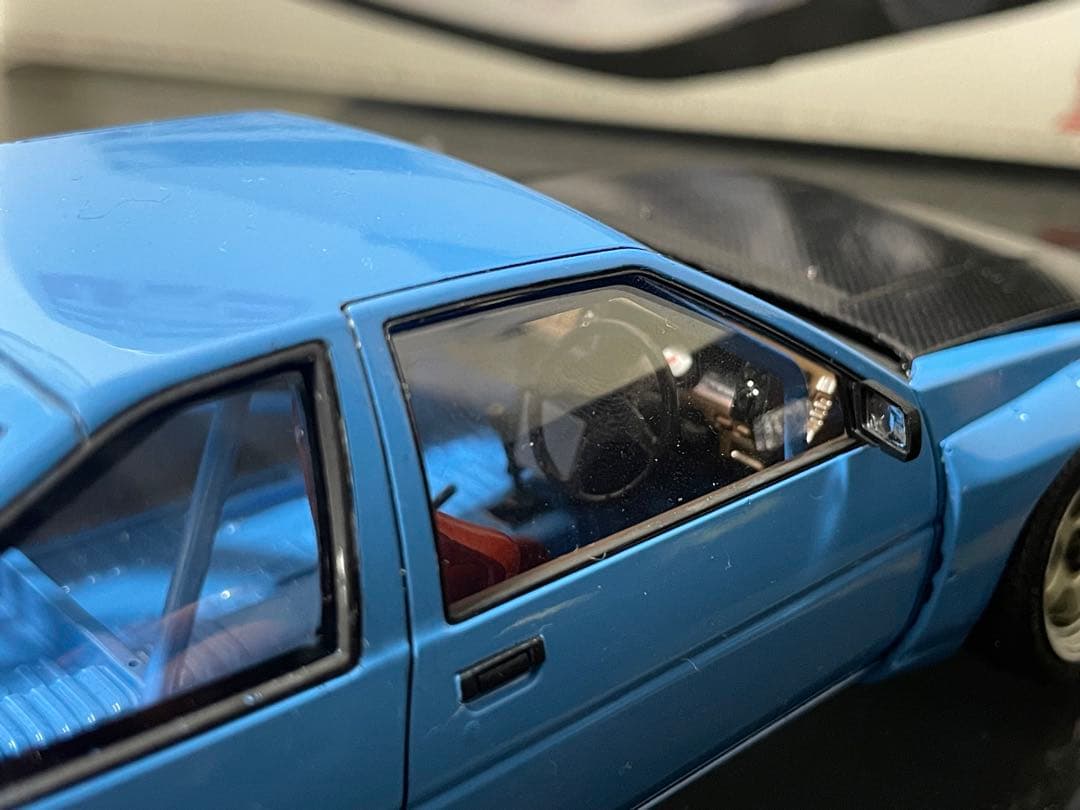 アオシマ 1/24 AE86 レビン N2 エンジン付き カスタム - メルカリ