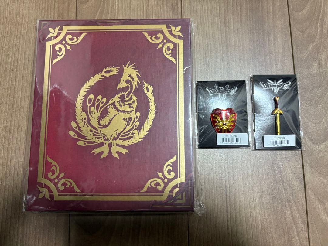 特典のみ]ドラゴンクエストⅢ ブック型収納ボックス+ロトの剣＆ロトの盾