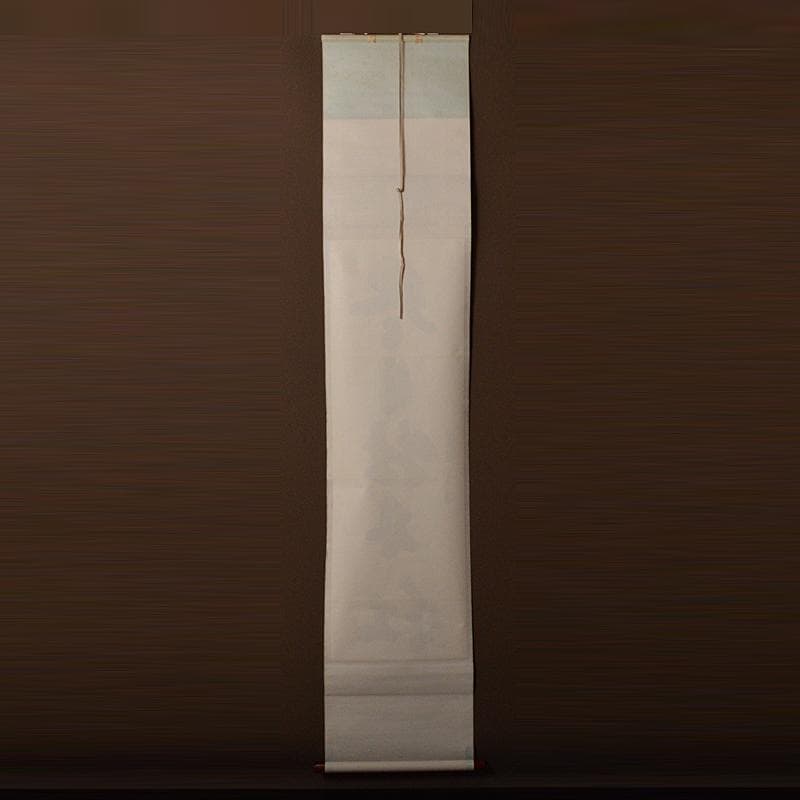 掛軸 大徳寺紫野 小田雪窓筆 一行書 「尽日牡丹紅」 共箱 M 4292