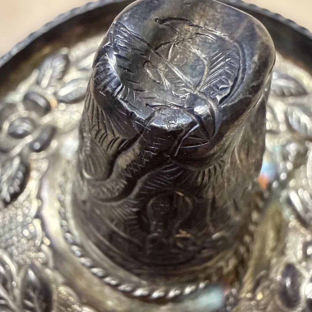 シルバー925 メキシコ 花模様 帽子