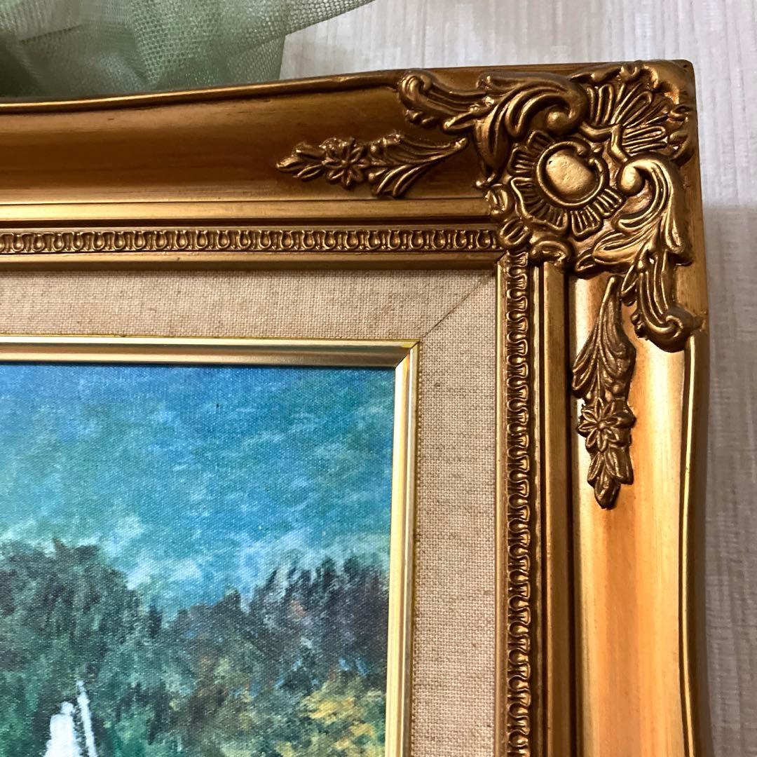 ★クロード・モネ『アルジャントゥイユの停泊地』絵画 ・額縁付き♪